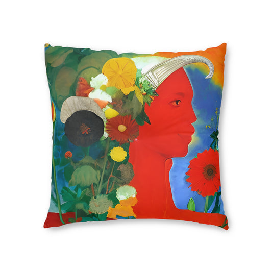 Ares the Aries Tufted Square Floor Pillow
