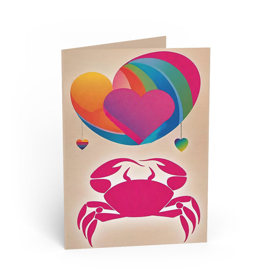 Crab Romance Eco Friendly Blank Valentine Card 🌳