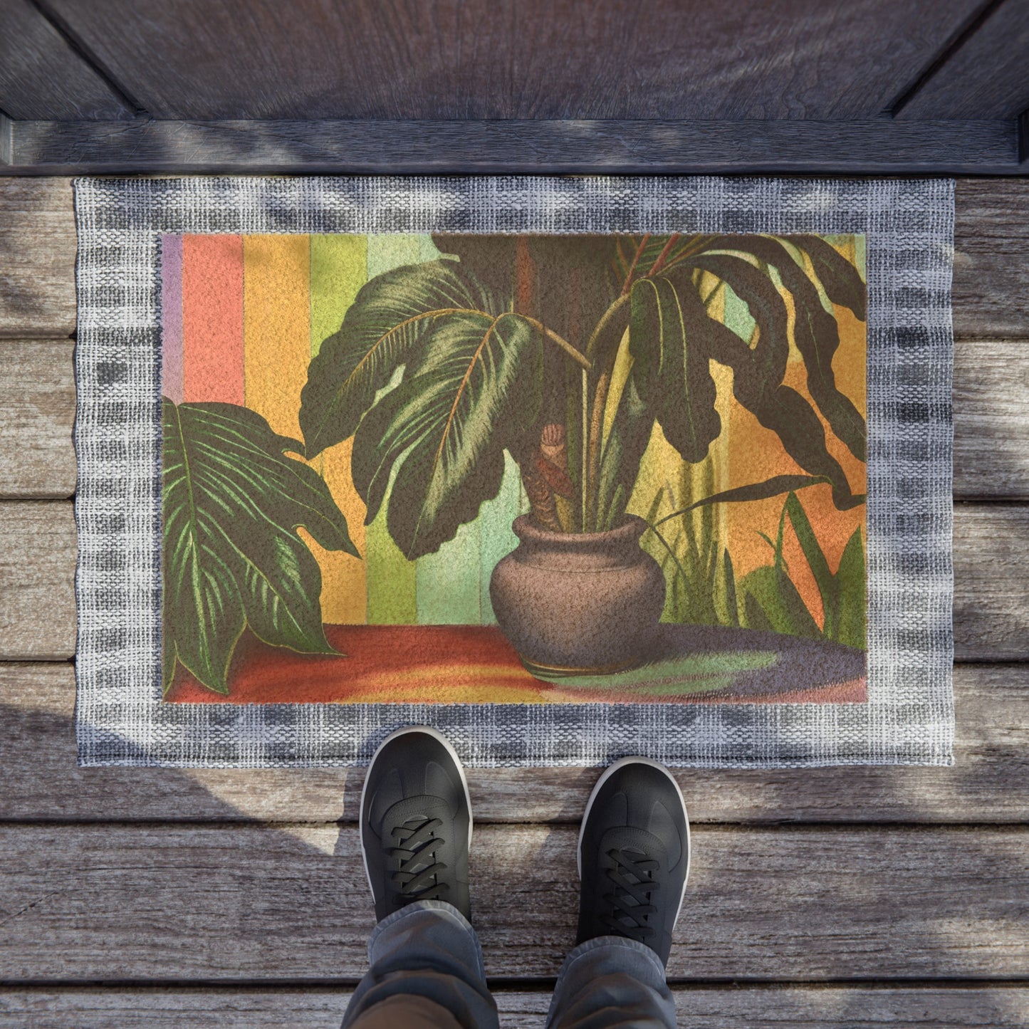 Patio Plants Coir Doormat 🌱 🇺🇸