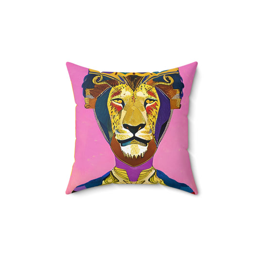 Leo the Lion Square Pillow