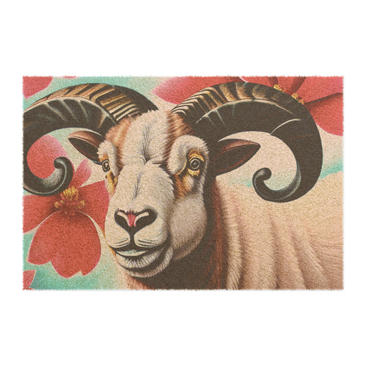 Spring Ram Coir Doormat 🌱