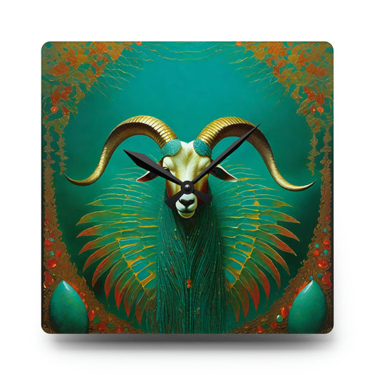 Liminal Week Goat Acrylic Wall Clock