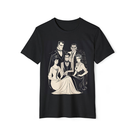 A Spooky Family Unisex EcoChic T-Shirt ♻️