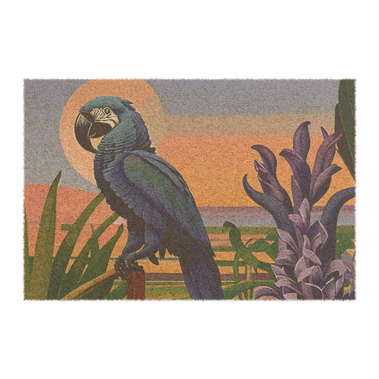 Blue Parrot Coir Doormat 🌱