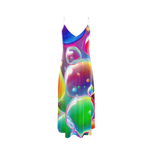 Splish Splash Silk Slip Dress 🍃