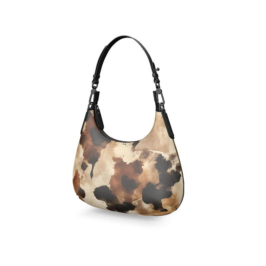 Steppe Touch Leather Curve Bag
