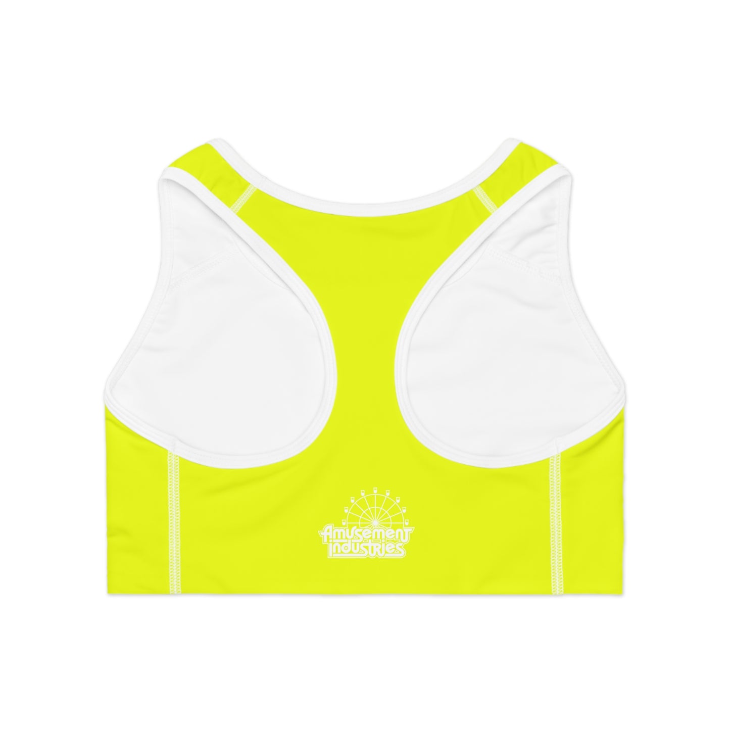 Neon Yellow Classic Sports Bra 🇺🇸
