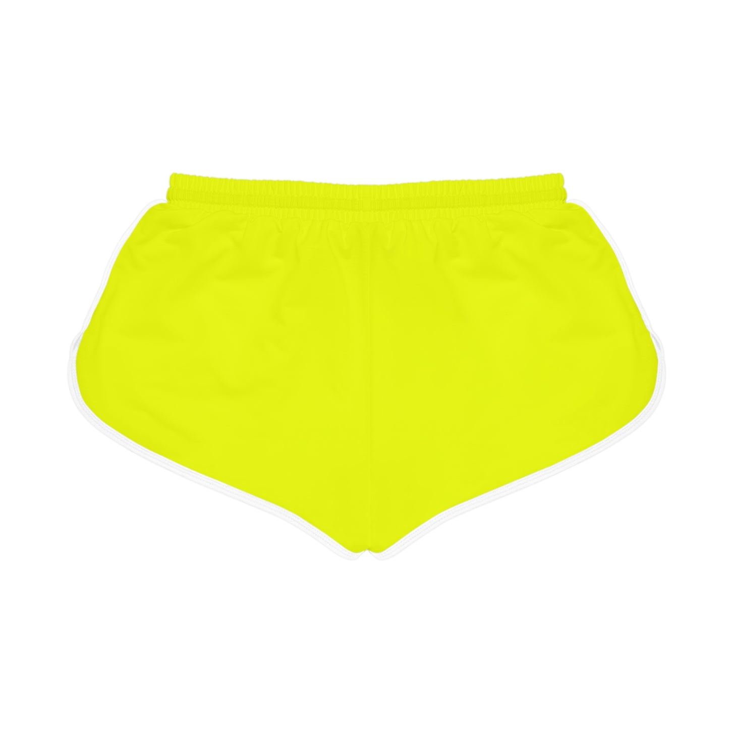 Neon Yellow Retro Women's Gym Shorts