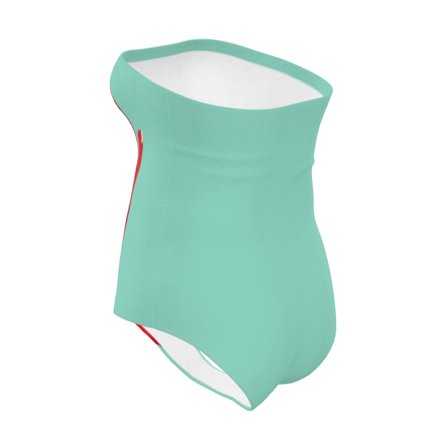 Red Handed Strapless Swimsuit (Plus Size)✅