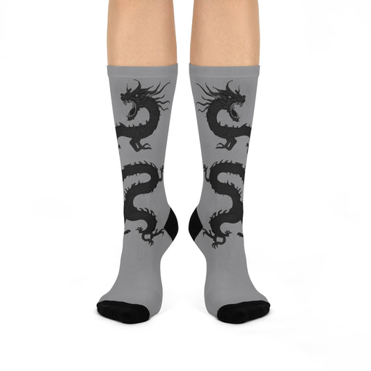 Grey Dreaming Dragon TDL Premium Socks