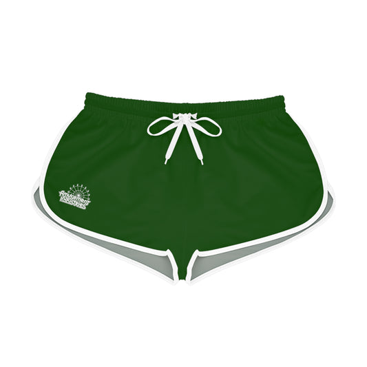 Forest Green Retro Women's Gym Shorts