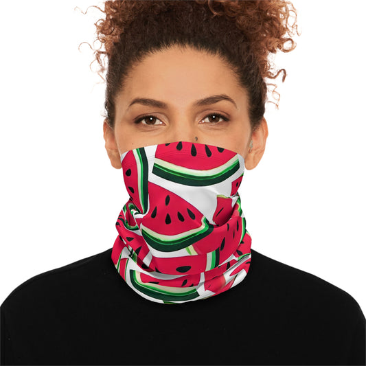 Free the Watermelons (Fundraiser Print) Heavyweight Neck Gaiter With Drawstring