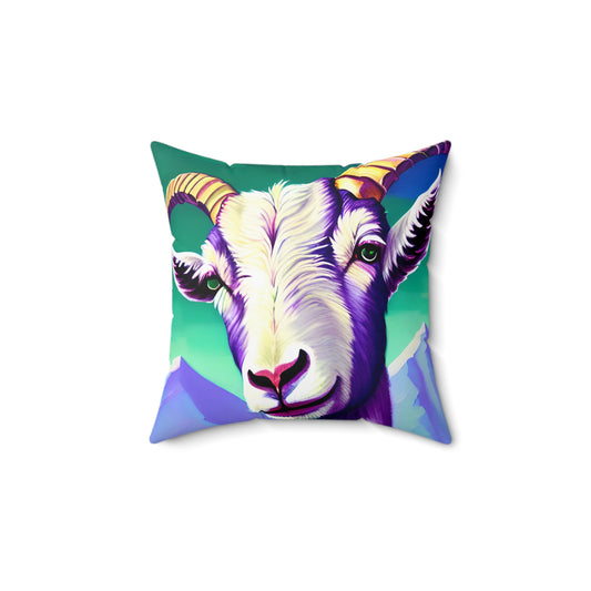 Mountain Goat Square Pillow