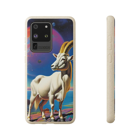Goat of Mountain and Sea Eco Elegance Biodegradable Cases 🌱