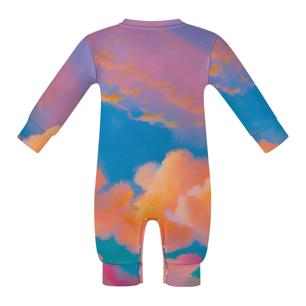 Roseate Sunset Baby Romper