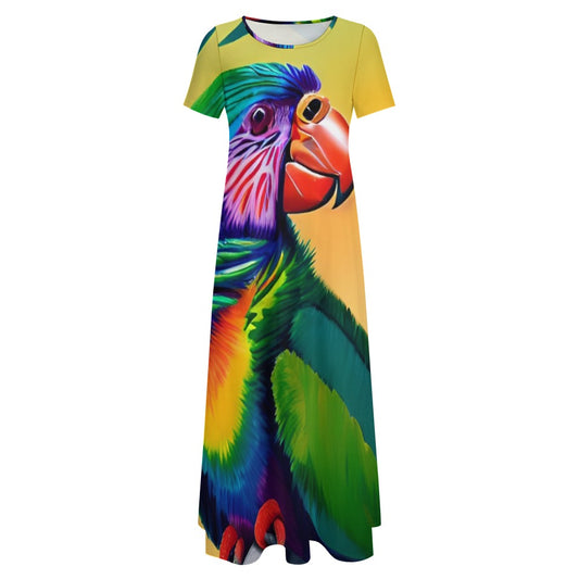 Pretty Parrot Grunge Dress