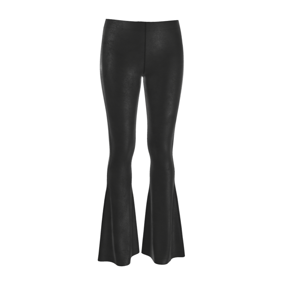 Black Lux Velour Flares