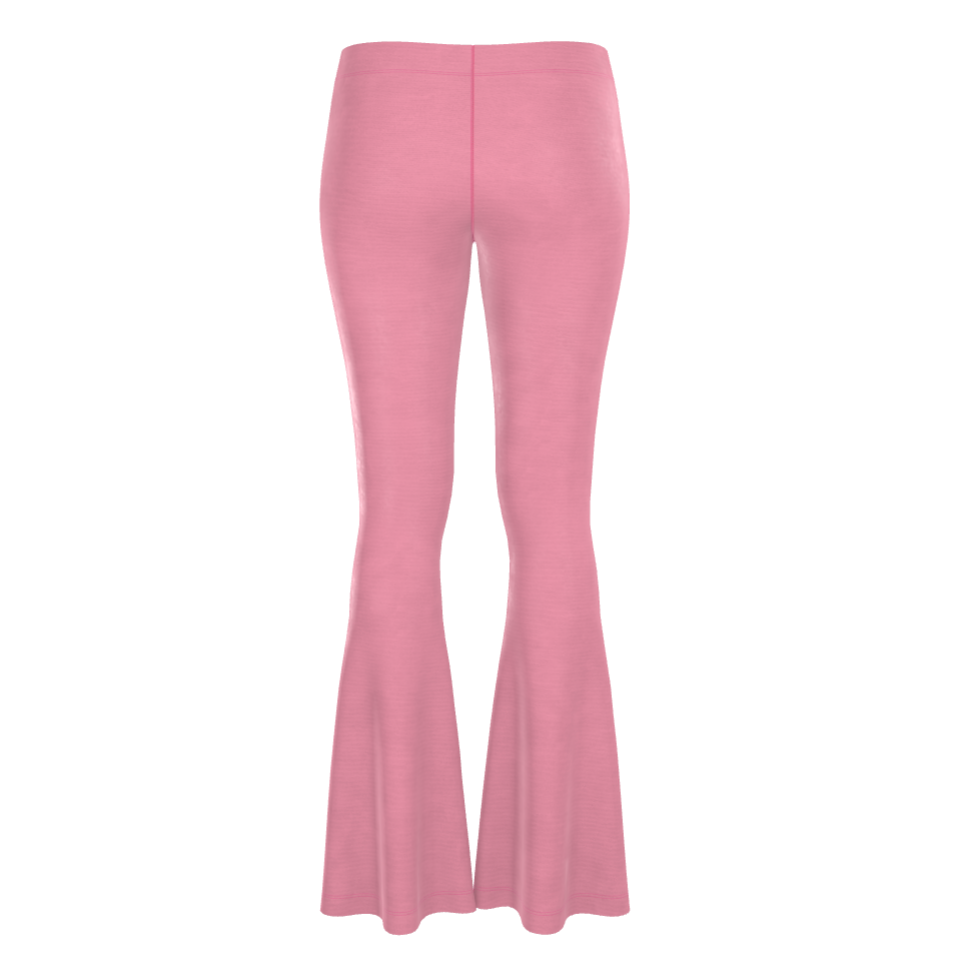 Bubble Gum Pink Lux Velour Flares ✅