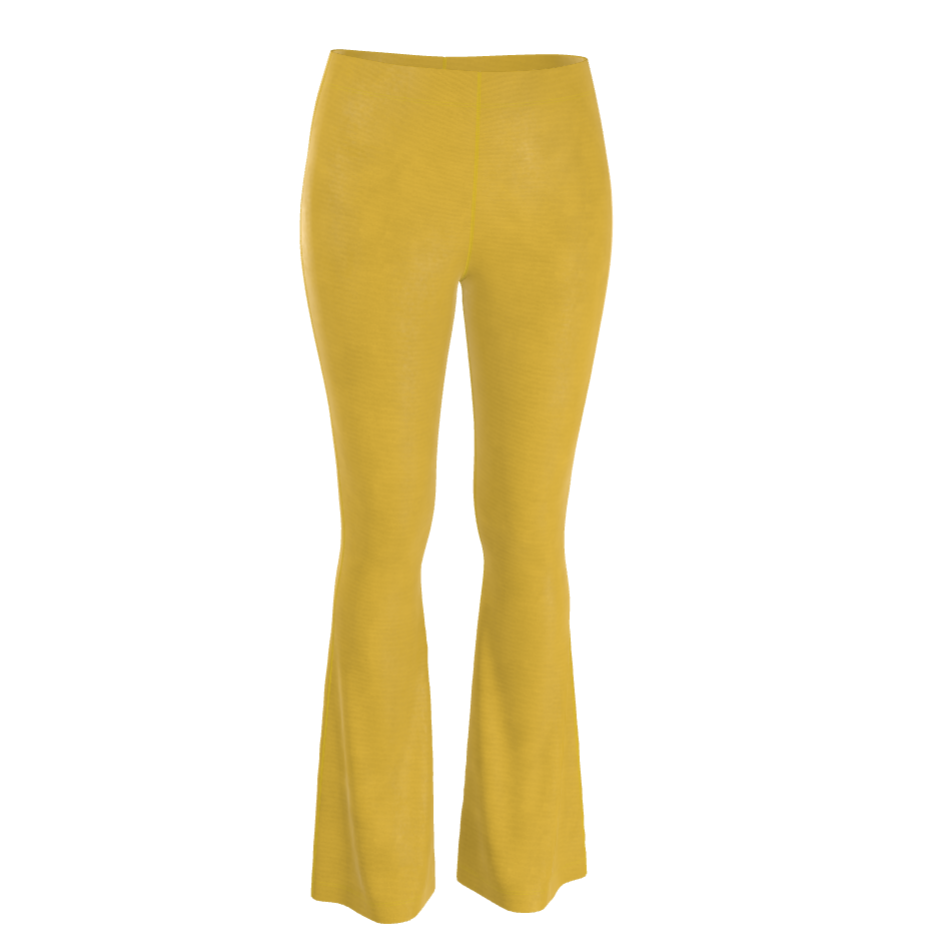 Honey Gold Lux Velour Flares