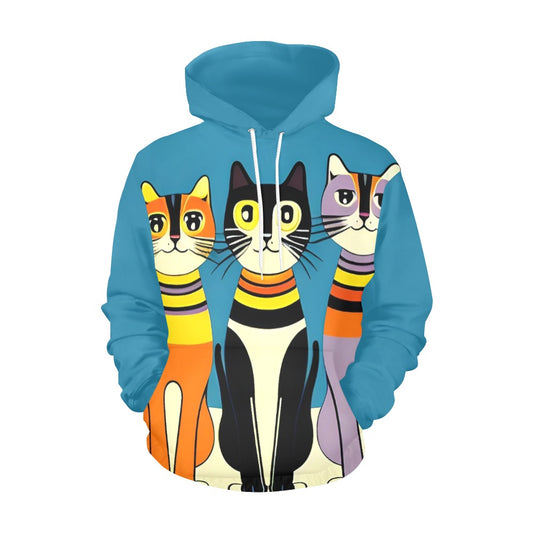 3 Cats Unisex Pullover Hoodie