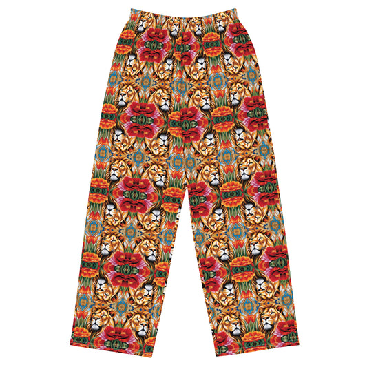 Poppies of the Lion Wide-Leg Pants