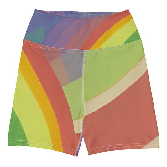 Many Rainbows Yoga Shorts