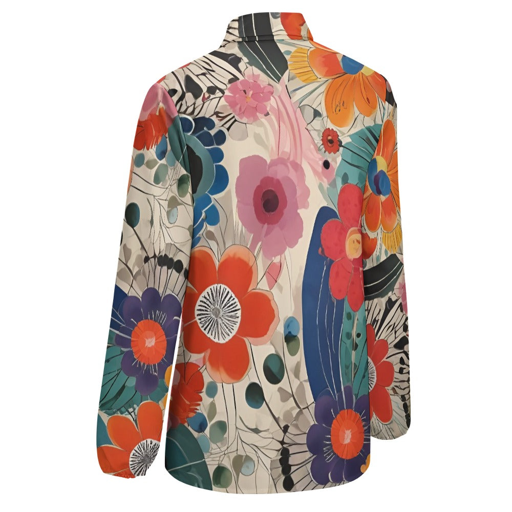Flower Power Long Sleeve Blouse