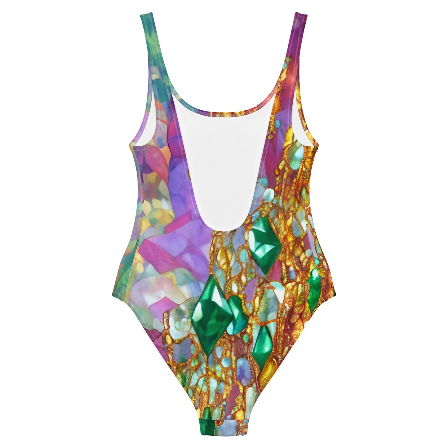 Oh the Bling Drips! Modern One-Piece Swimsuit