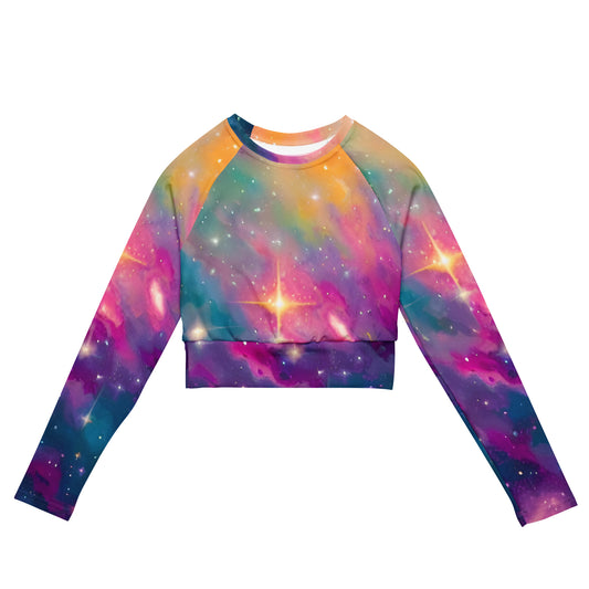 Another Galaxy Long-Sleeve Crop Top ♻️