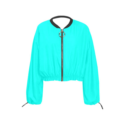 Day Glow Solids Chiffon Cropped Jacket