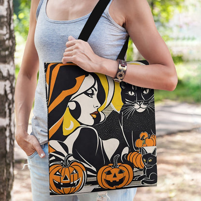 Halloween Vamp Paper Shopping Tote