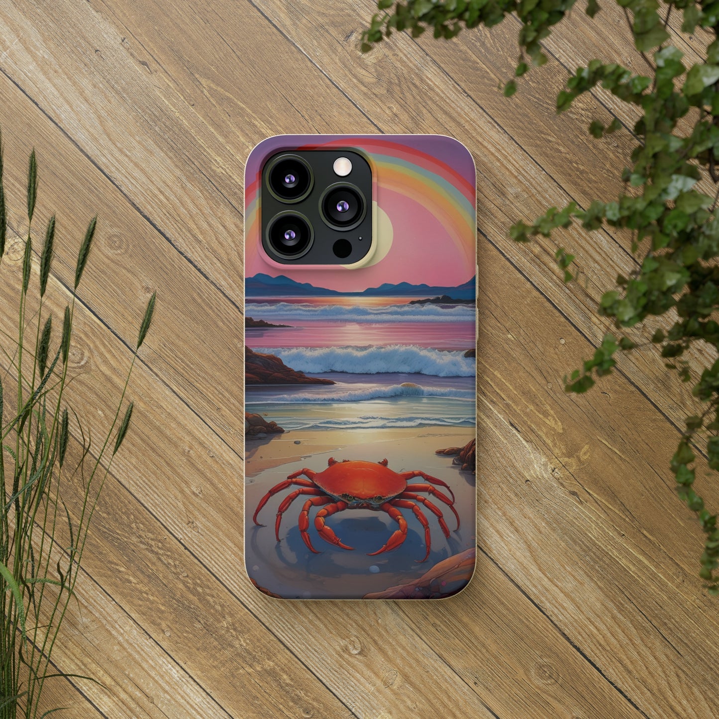 Cancerian Sunset EcoElegance Biodegradable Phone Case 🌿