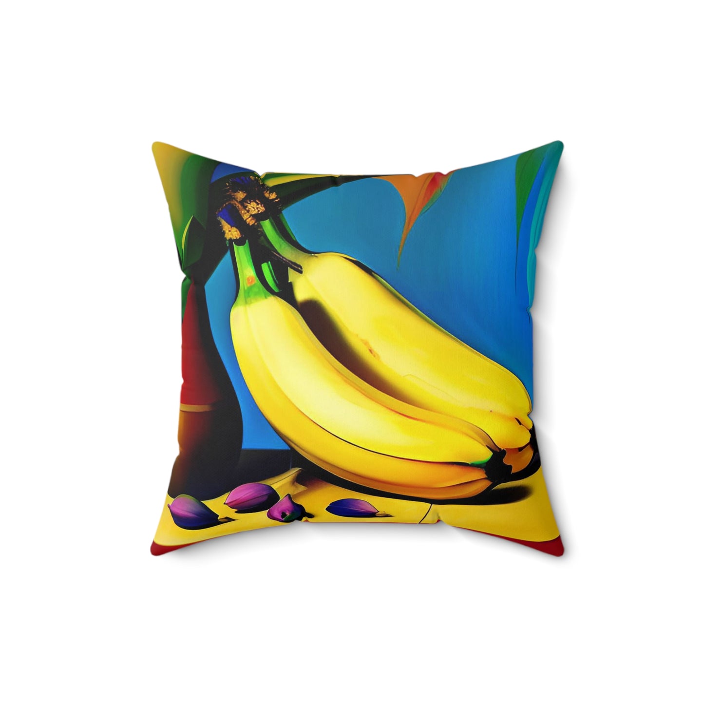 Coco Banana Faux Suede Square Pillow