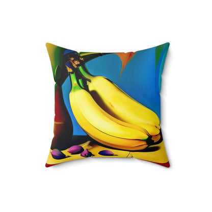 Coco Banana Faux Suede Square Pillow