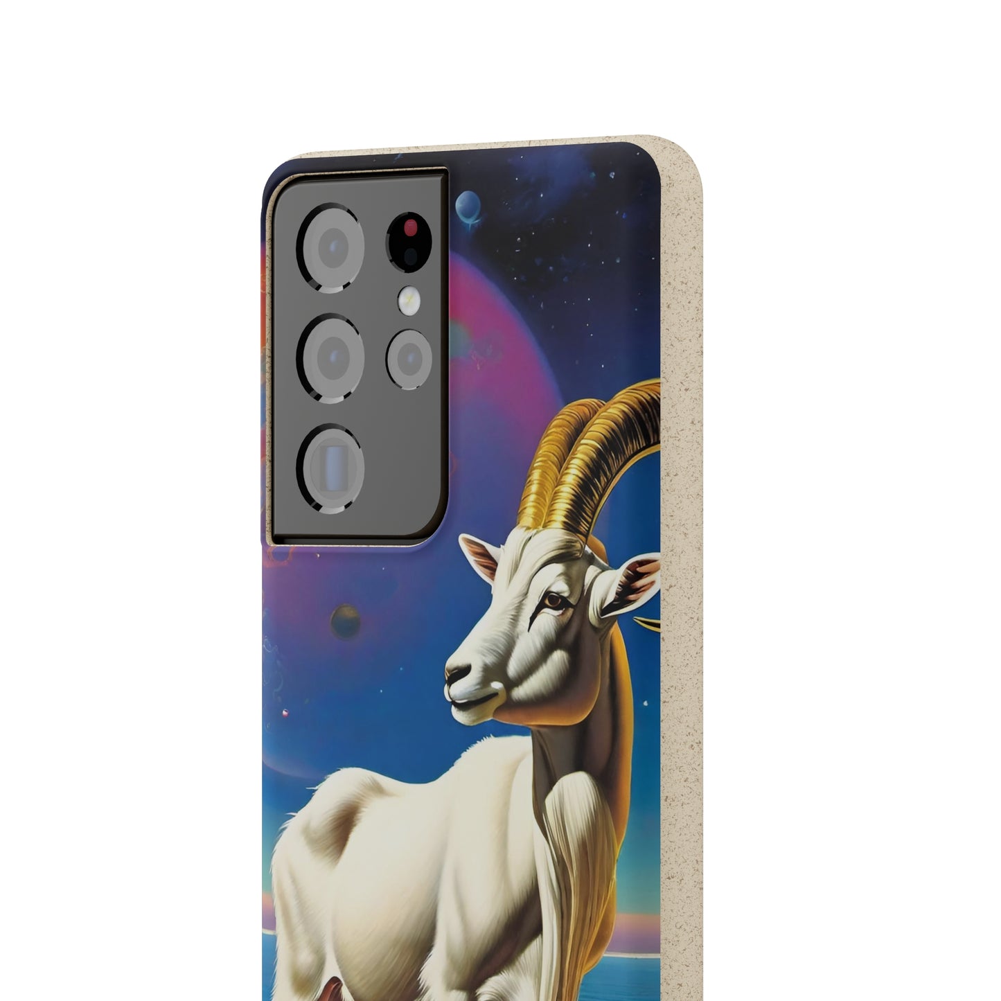 Goat of Mountain and Sea Eco Elegance Biodegradable Cases 🌱