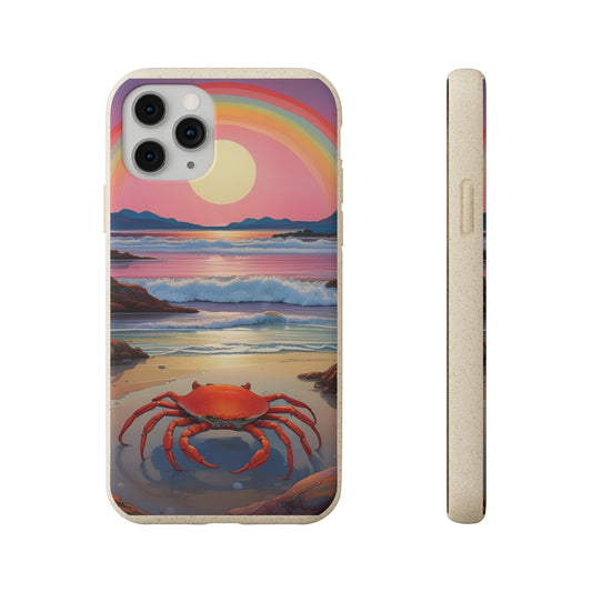 Cancerian Sunset EcoElegance Biodegradable Phone Case 🌿