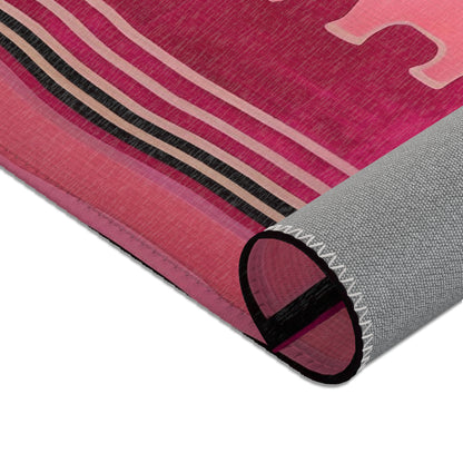 Pink Elephant Area Rugs