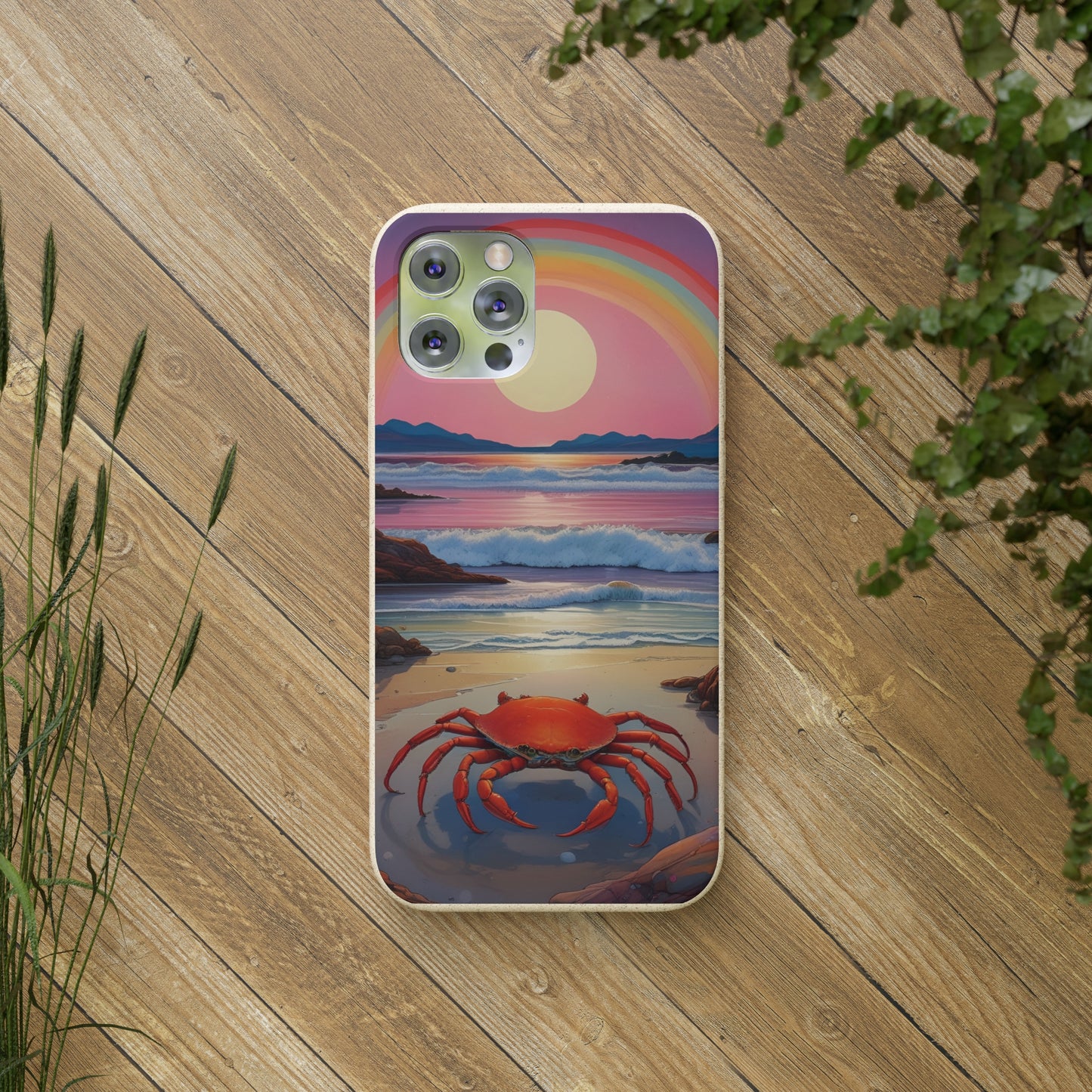 Cancerian Sunset EcoElegance Biodegradable Phone Case 🌿