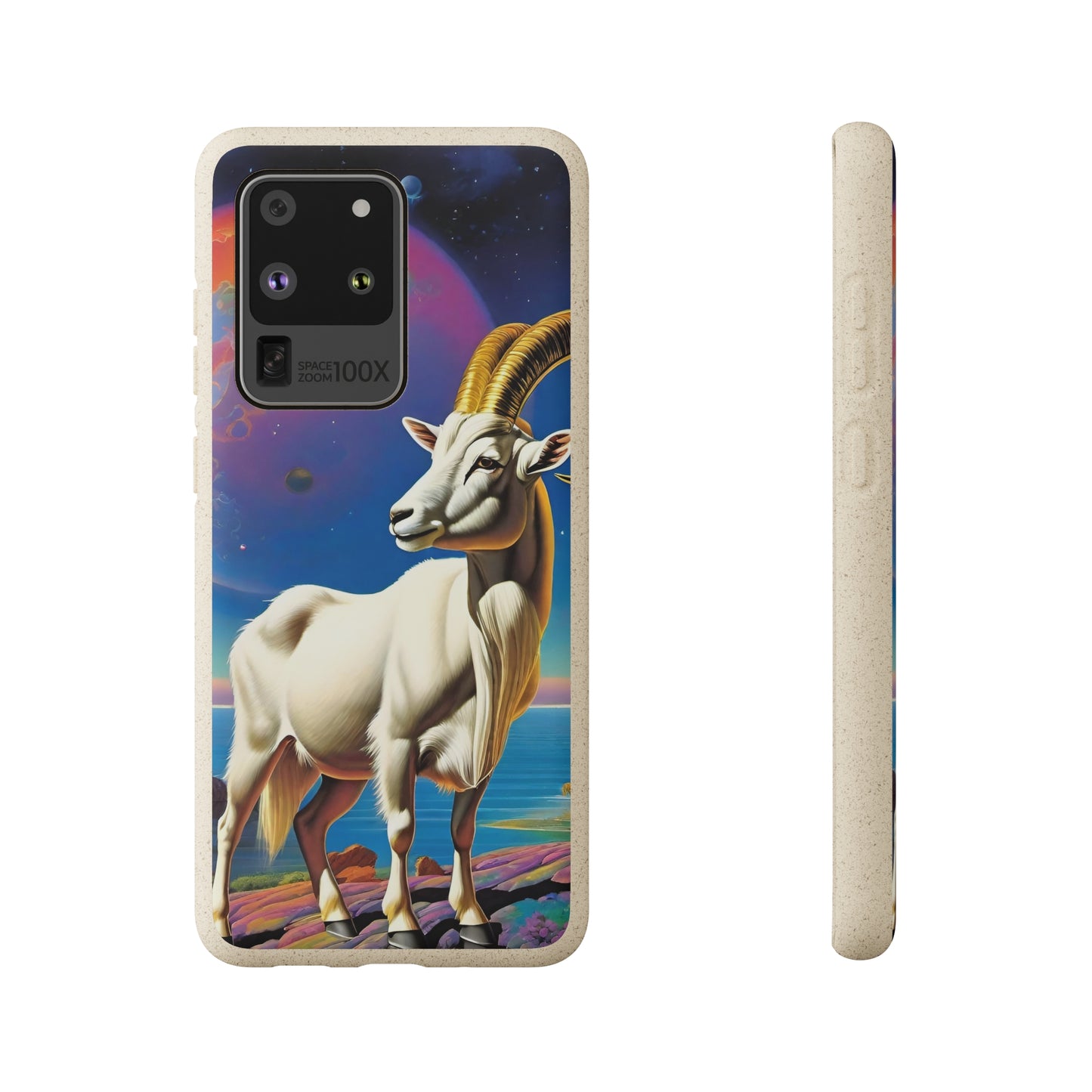 Goat of Mountain and Sea Eco Elegance Biodegradable Cases 🌱