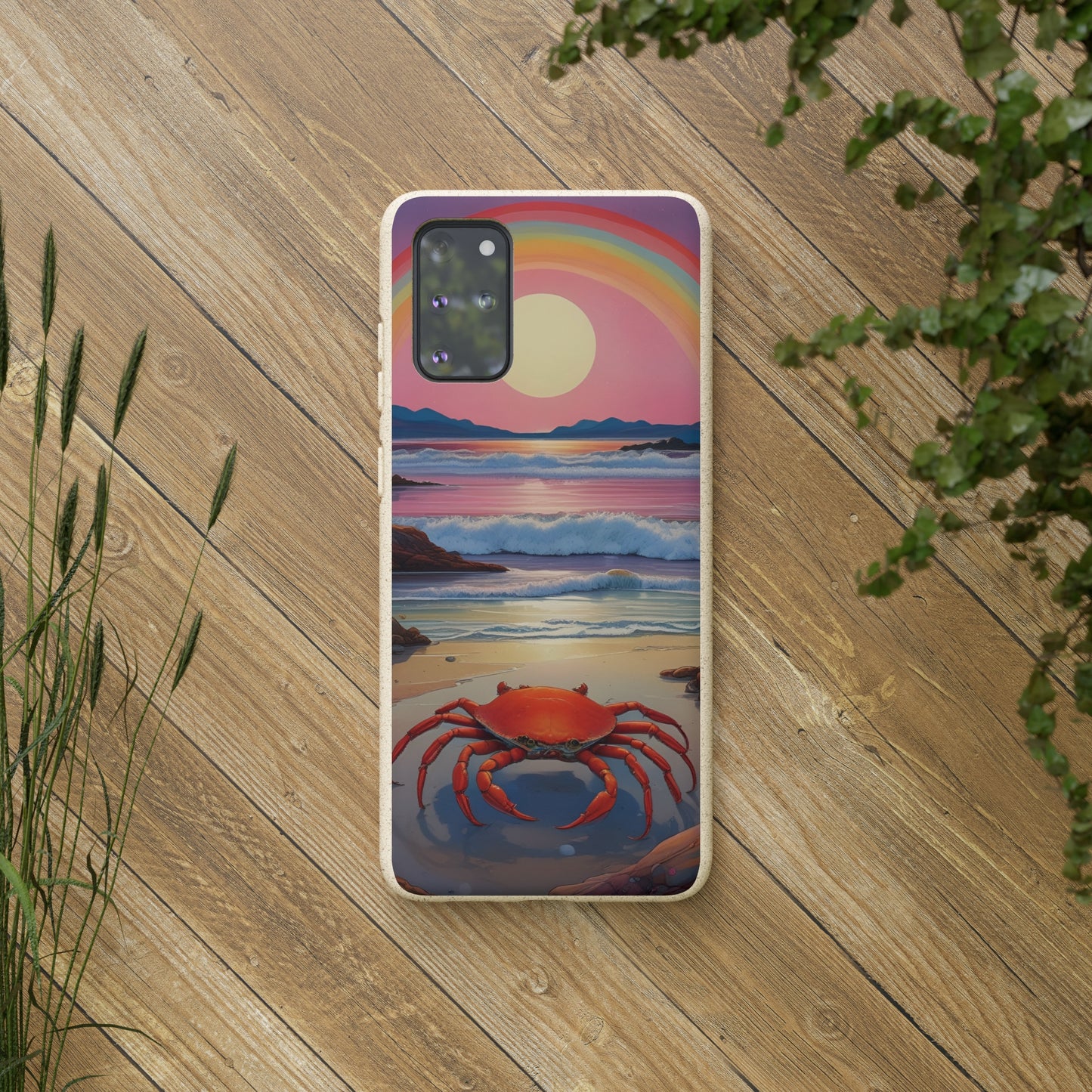 Cancerian Sunset EcoElegance Biodegradable Phone Case 🌿