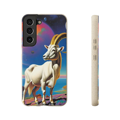 Goat of Mountain and Sea Eco Elegance Biodegradable Cases 🌱