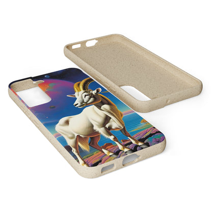 Goat of Mountain and Sea Eco Elegance Biodegradable Cases 🌱