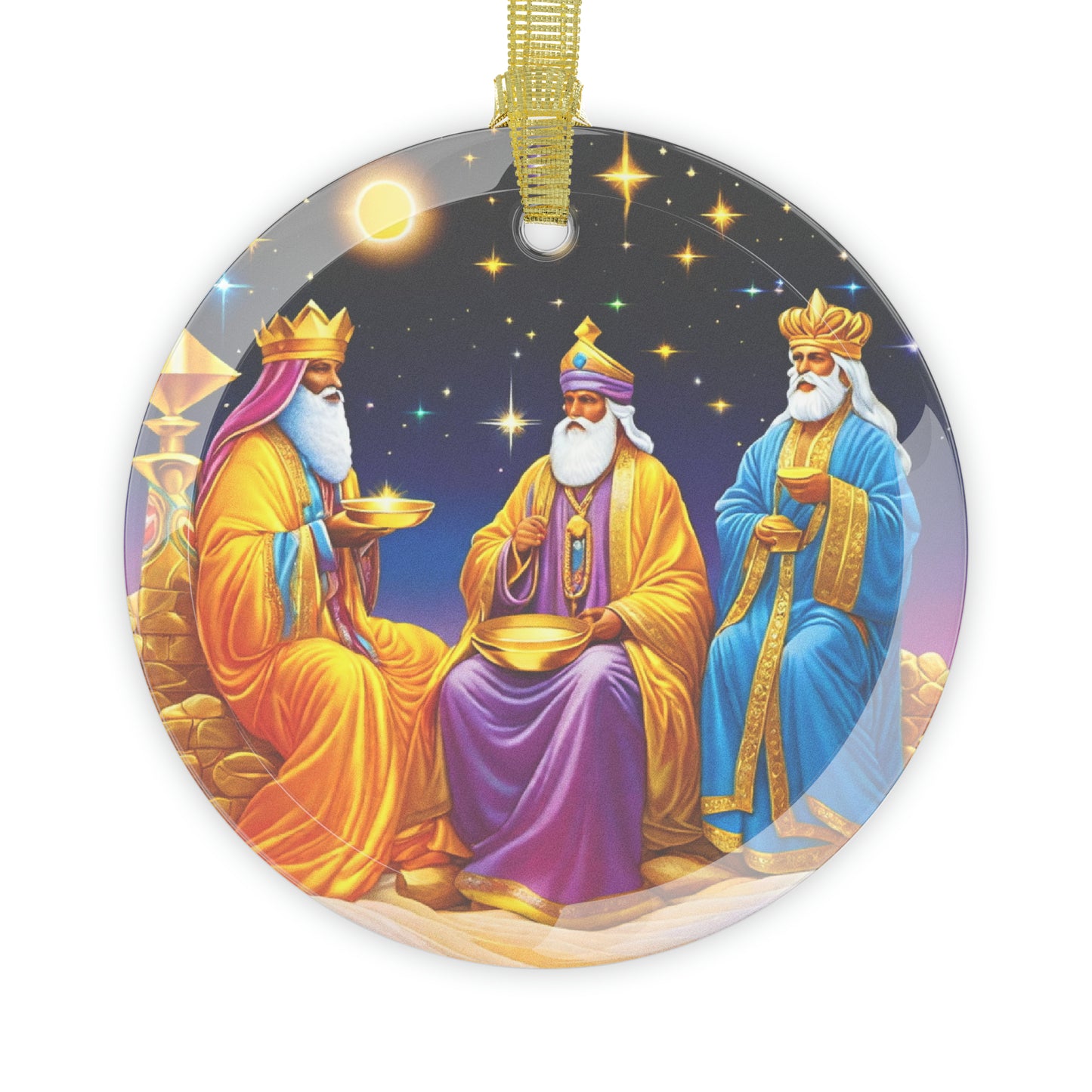 Three Kings Glass Ornaments