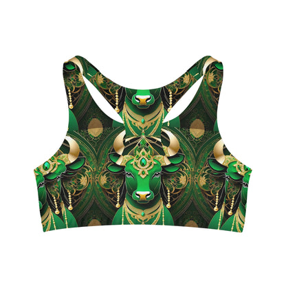 Emerald Bull of May Softflex Sports Bra 🇺🇸