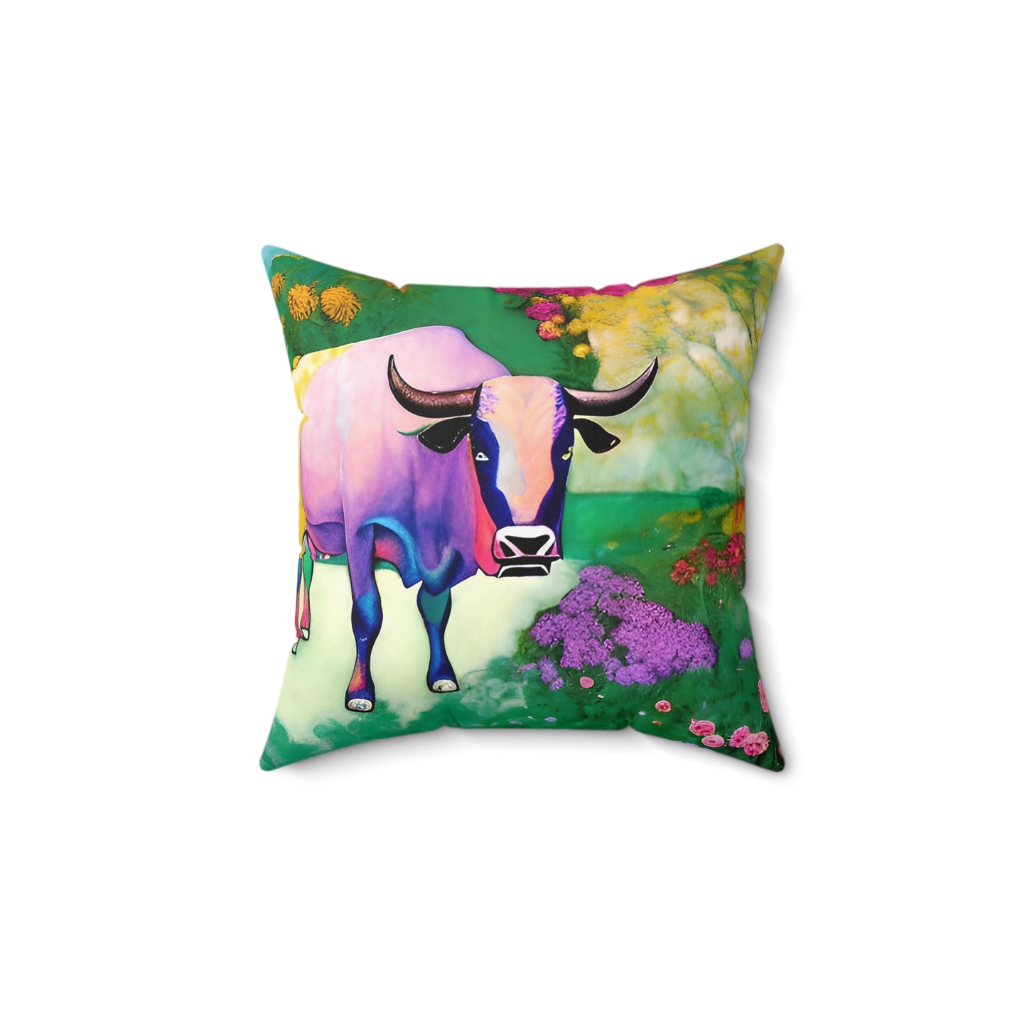 Taurus Spring Square Pillow