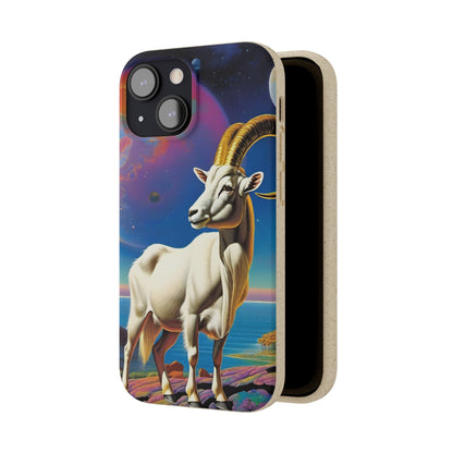 Goat of Mountain and Sea Eco Elegance Biodegradable Cases 🌱