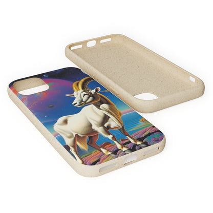 Goat of Mountain and Sea Eco Elegance Biodegradable Cases 🌱