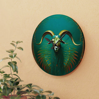 Liminal Week Goat Acrylic Wall Clock