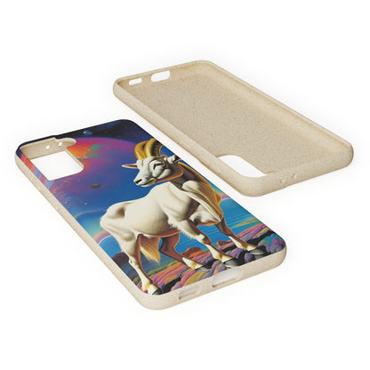 Goat of Mountain and Sea Eco Elegance Biodegradable Cases 🌱