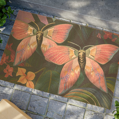 Moth Twins Coir Doormat 🌱🇺🇸